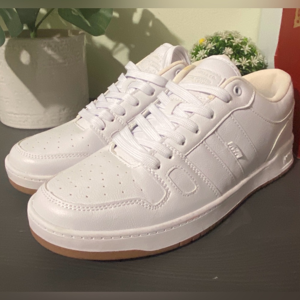 White Leather Men's Sneakers